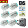 Six reusable shoe laundry bags with bristled brushes for gentle machine washing