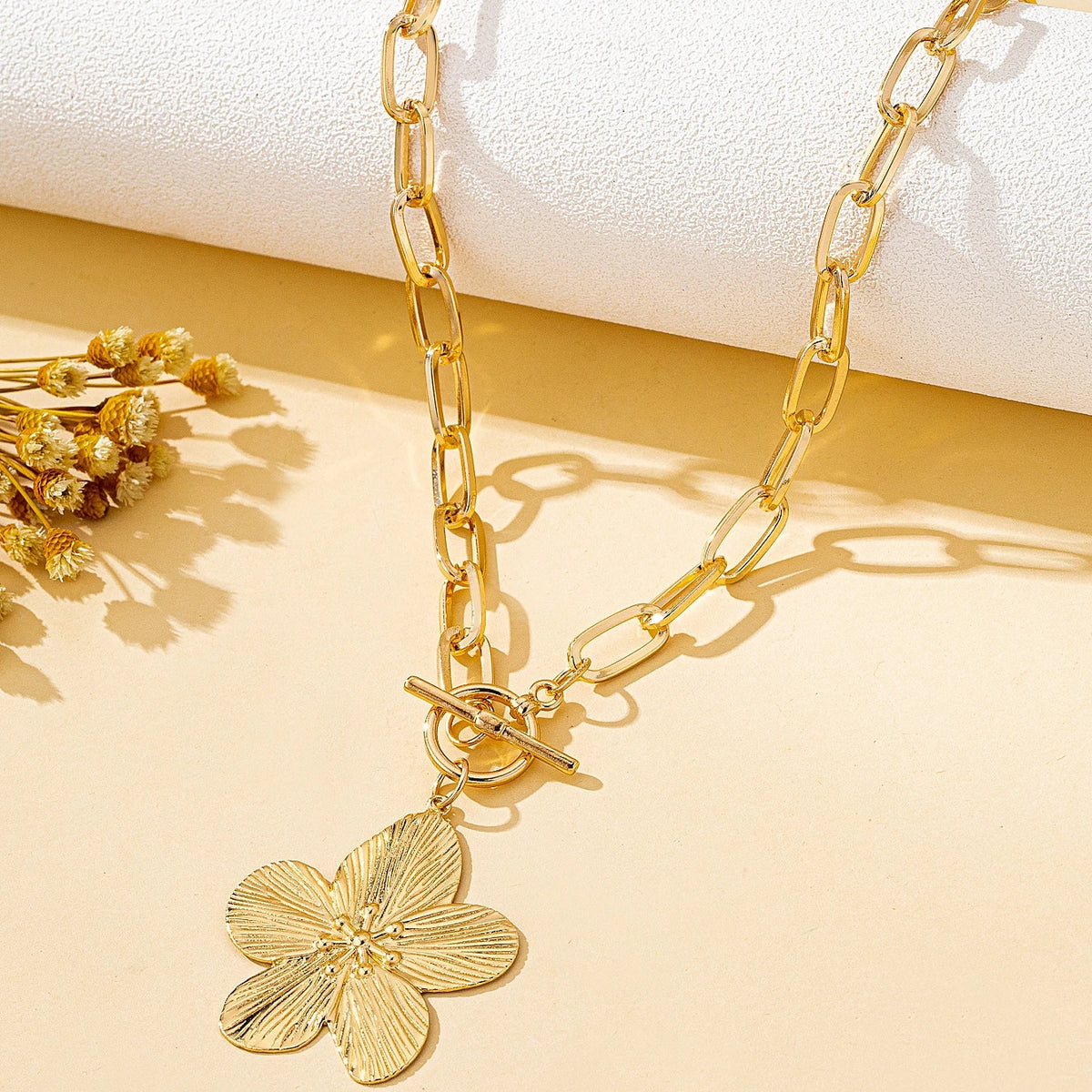 Collier Pendentif Fleur de Wisteria Vintage