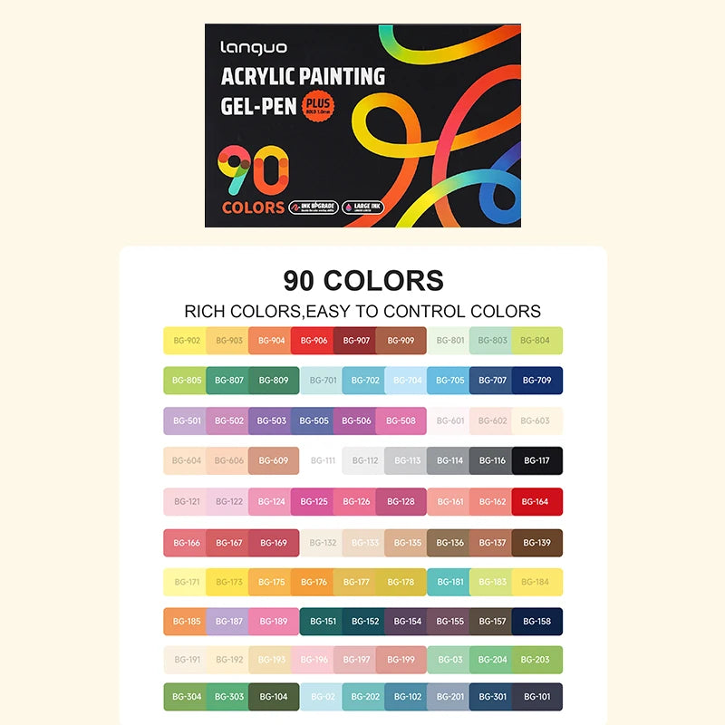 Set de Rotuladores Acrílicos - 36, 54, 72 o 90 Colores