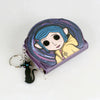 Anime Cartoon Zip-Around Wallet with Keychain