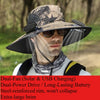 Solar-Powered Cooling Hat with Dual Fans