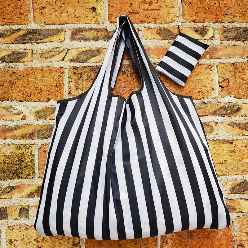 Foldable Eco-Friendly Shopping Bag with Cartoon Print