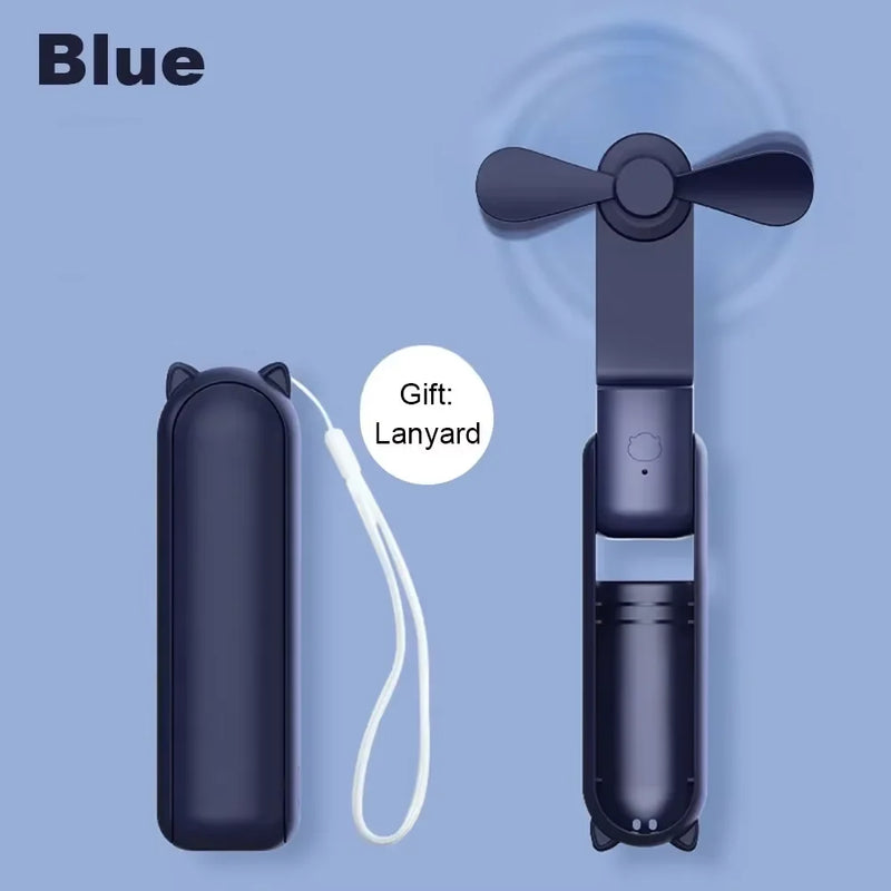 Pocket-Sized Rechargeable Handheld Fan