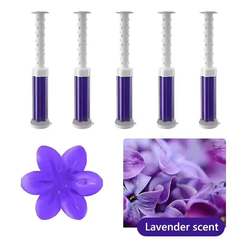 Flower-Shaped Toilet Bowl Cleaning Gel Stamp