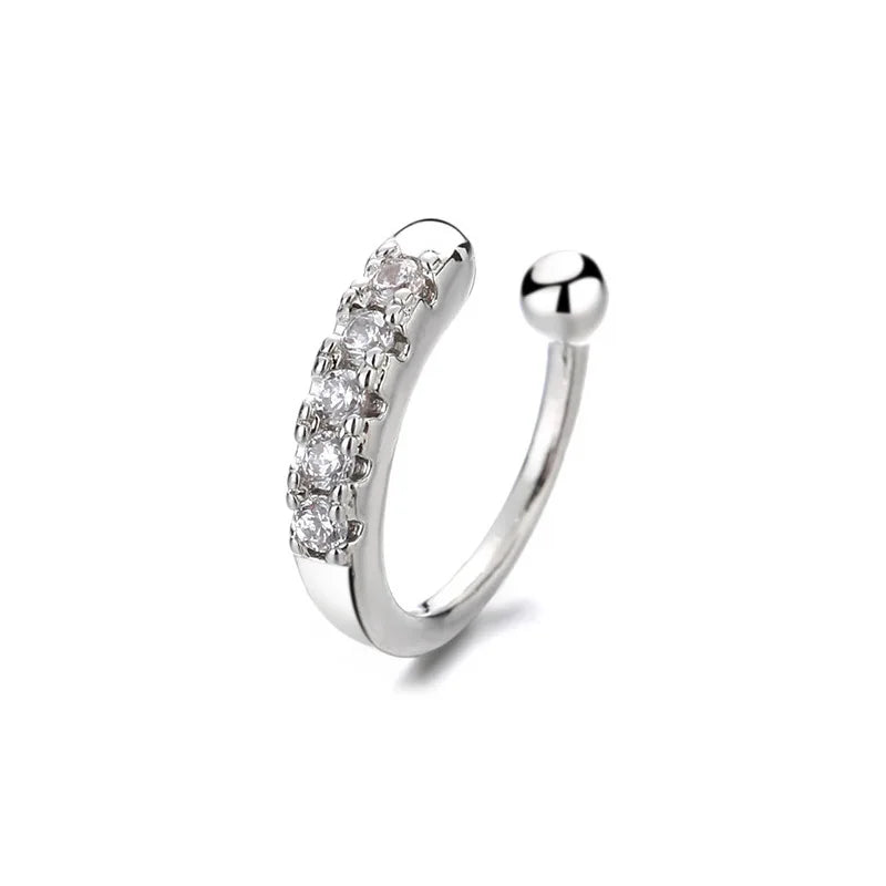 Cuff de Nez Géométrique en Cuivre