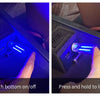 Demonstration of a USB touch bottom on/off and press and hold to light/dim function of an LED night light.