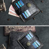 Handcrafted Cowhide Leather Card Wallet with Coin Pocket