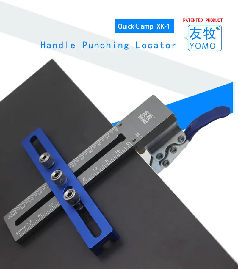 Cabinet Hardware Installation Jig with Adjustable Drill Guide