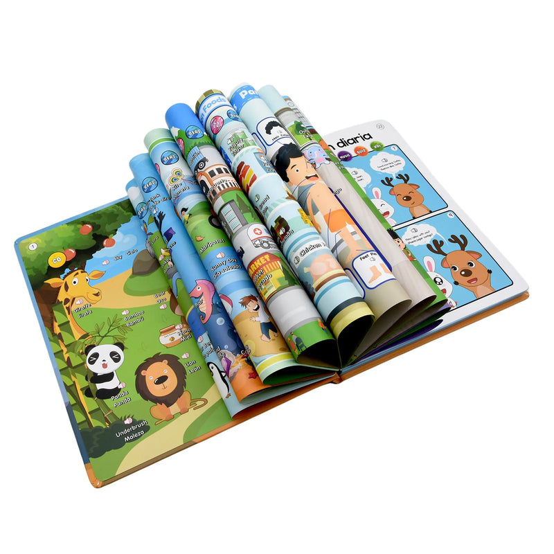 Bilingual Spanish-English Interactive Learning Book for Kids
