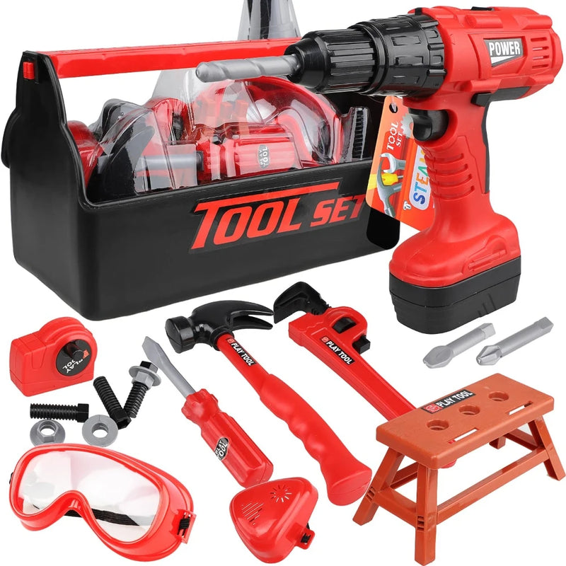 Electric Pretend Play Tool Set for Kids