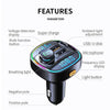 Bluetooth FM Transmitter with 22.5W Fast Charging Car Adapter