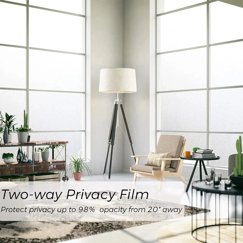 Frosted Static Cling Window Privacy Film