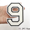 Large White Letter Patch for DIY Clothing Customization