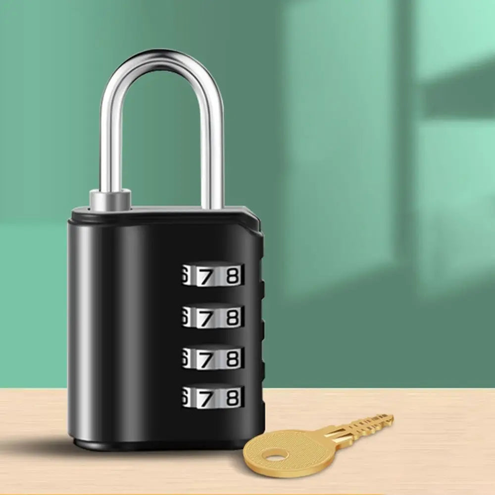Secure 4-Digit Combination Padlock with Key