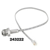 Airless sprayer pump plunger rod and valve repair kit with a flexible metal tube.