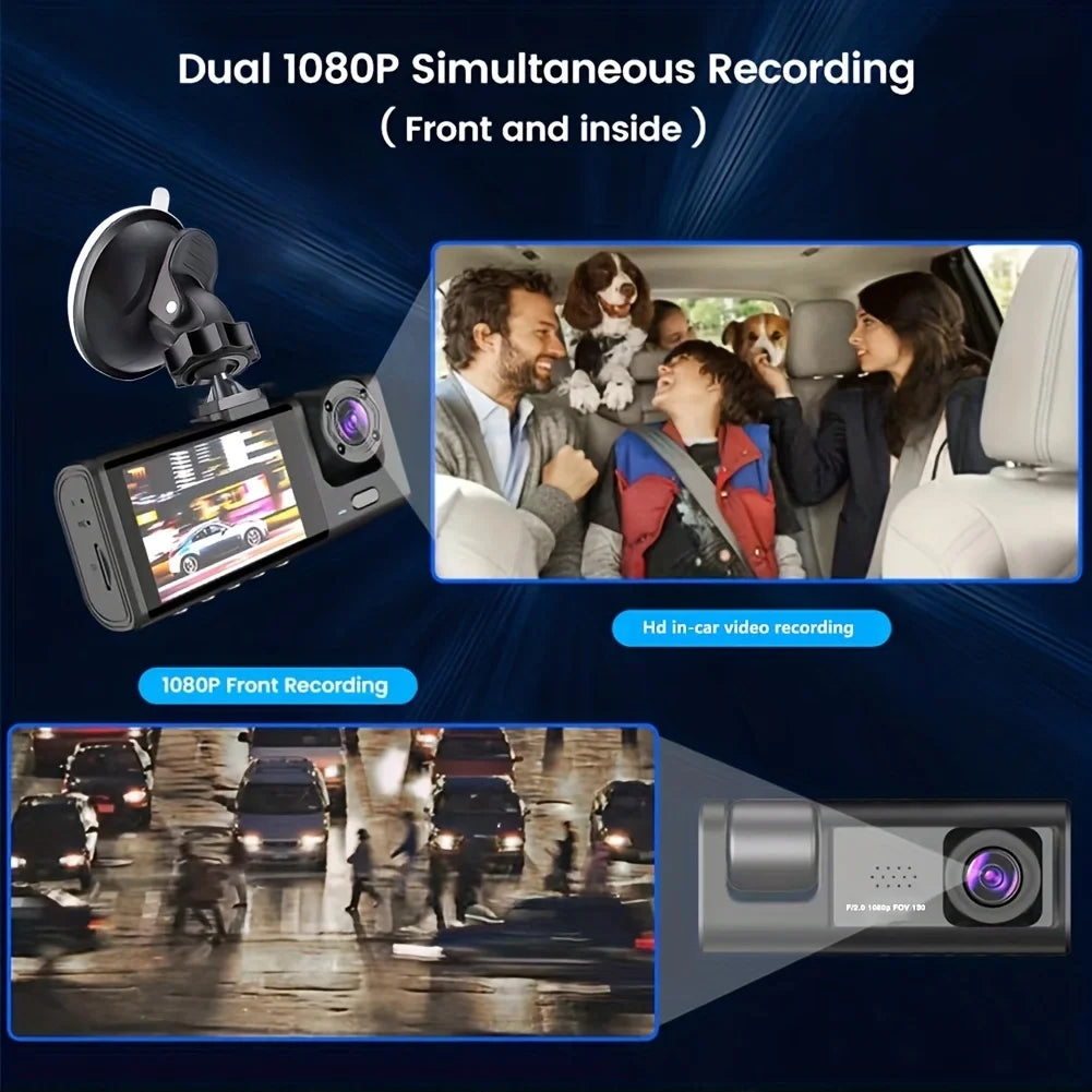 Dual-Camera Dash Cam with Night Vision