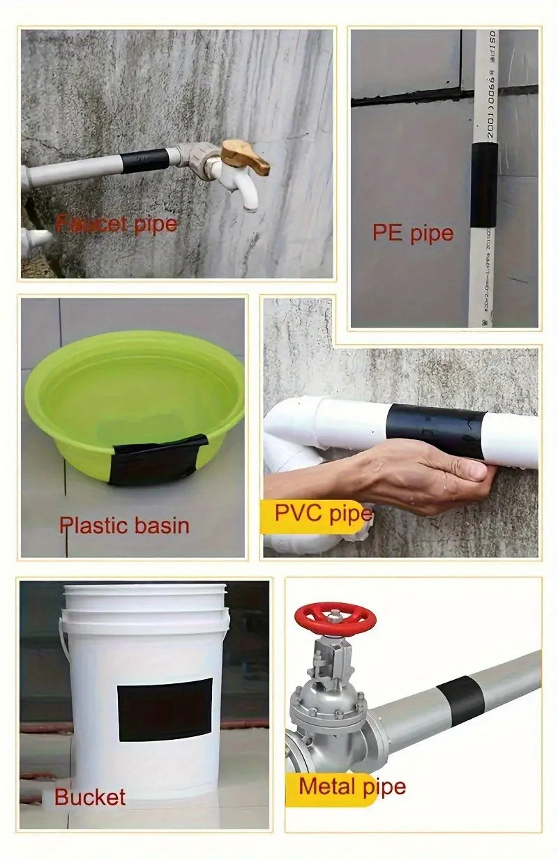 Verschiedene Rohre und Behälter, darunter ein Rohrsatz, PE-, PVC- und Metallrohre sowie eine Kunststoffwanne und Eimer.