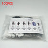 Assorted Plastic Push-Type Retainer Clips for Auto Body & Trim (100-Piece)