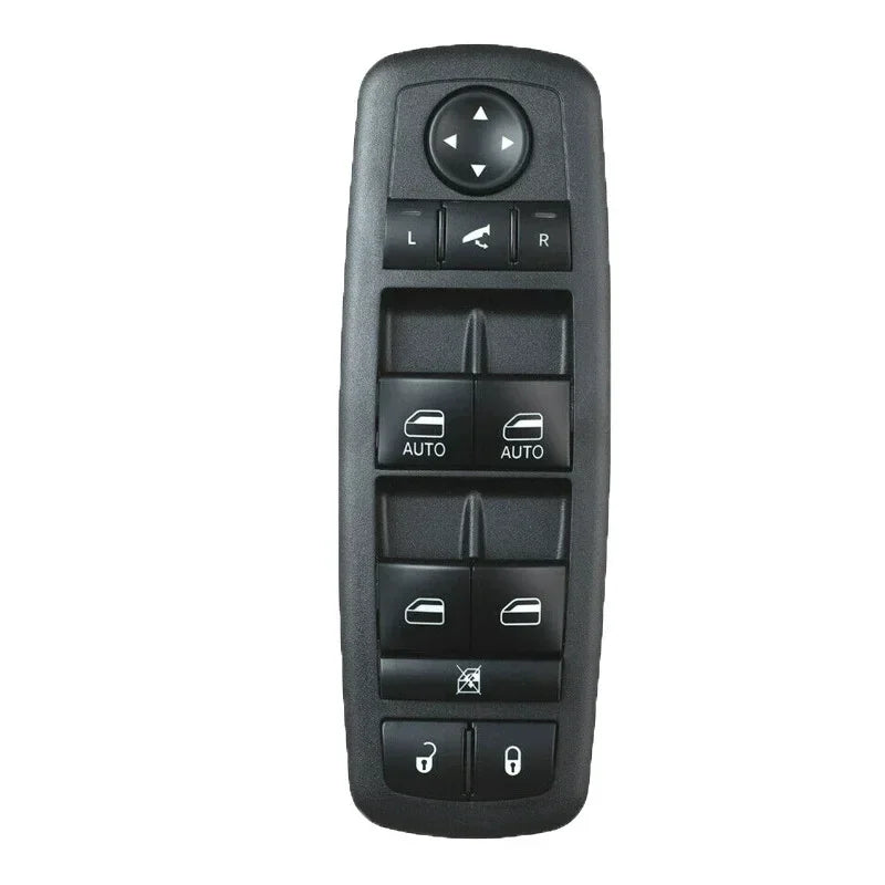Black power window switch for Jeep Grand Cherokee, featuring buttons for operation and auto functions.