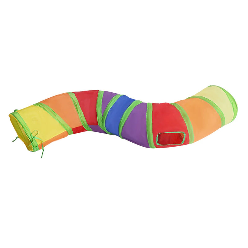 Foldable Interactive Cat Tunnel with Crinkle Sound