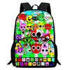 Cartable Enfant Cartoon Sprunki avec Pochette Avant