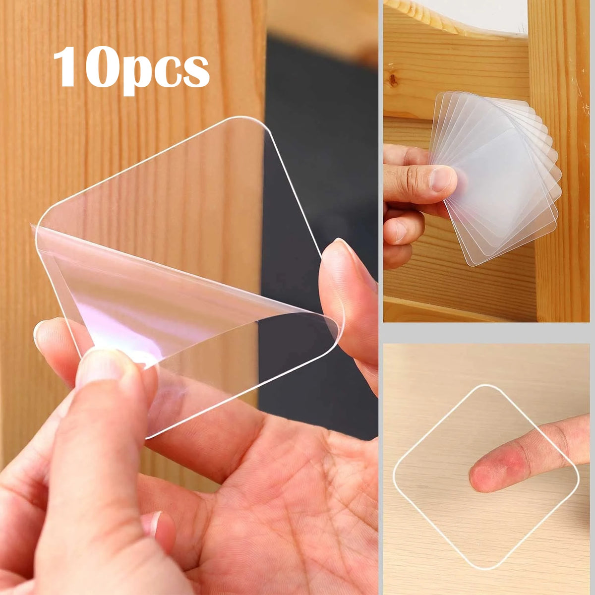 Heavy-Duty Nano Tape – Reusable Double-Sided Adhesive Pads