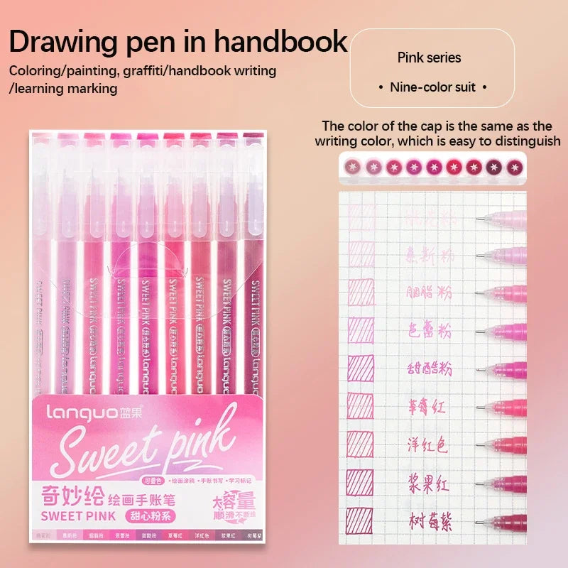 Set de Stylos Gel Vifs pour le Journaling et les Études