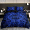 Gothic Skull & Damask Comforter Cover Set