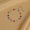 Heart Crystal Charm Bracelet