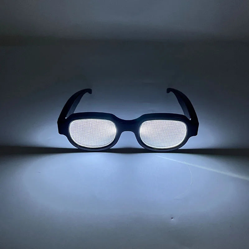 LED Glowing Glasses and Bowtie Set for Cosplay and Parties