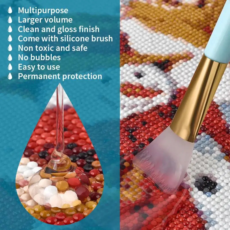 Diamond Painting Sealer with Glossy Finish