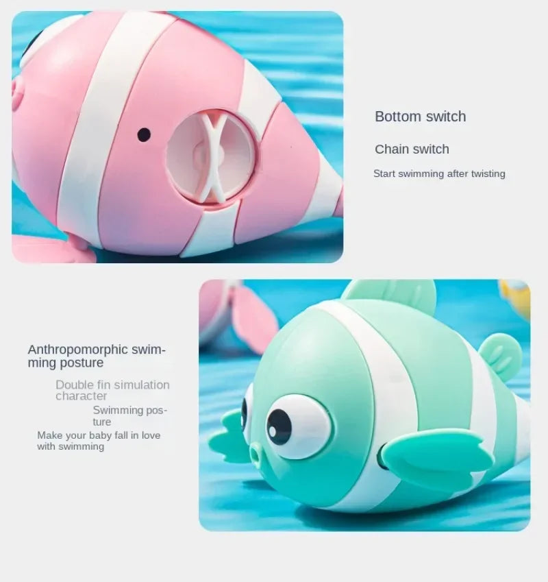 Wind-Up Floating Clownfish Bath Toy