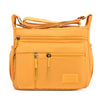 Bolso bandolera de nylon impermeable con múltiples bolsillos