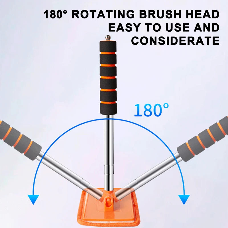 Telescopic Windshield Cleaning Brush with Soft Absorbent Head