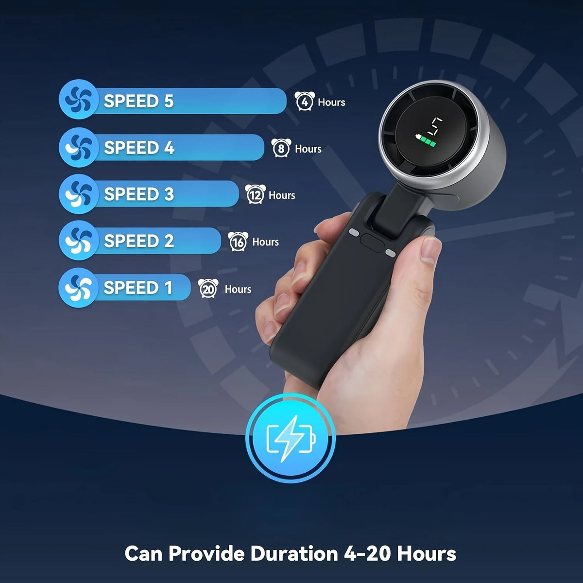Mini Bladeless USB Rechargeable Handheld Fan