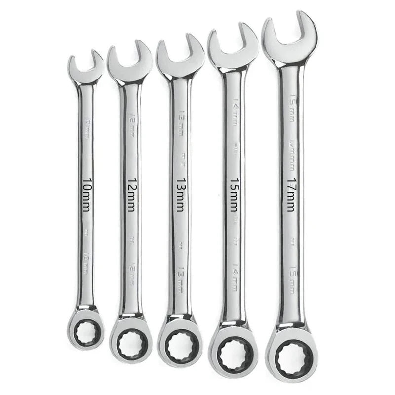 Professional Ratcheting Wrench Set with Non-Slip Grip