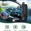 Portable car seat cooling fan with 3 speeds shown in a car interior context.