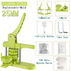 DIY Pin Button Maker Machine Kit with 100 Button Parts and Circle Cutter
