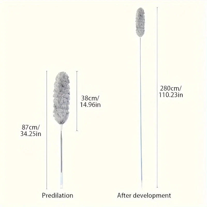 Extra-Long Retractable Duster with Flexible Head