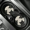 Decorative Cat Flower Car Cup Holder Mat Set