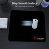 Black & Red Flame Gaming Mouse Pad with Stitched Edges