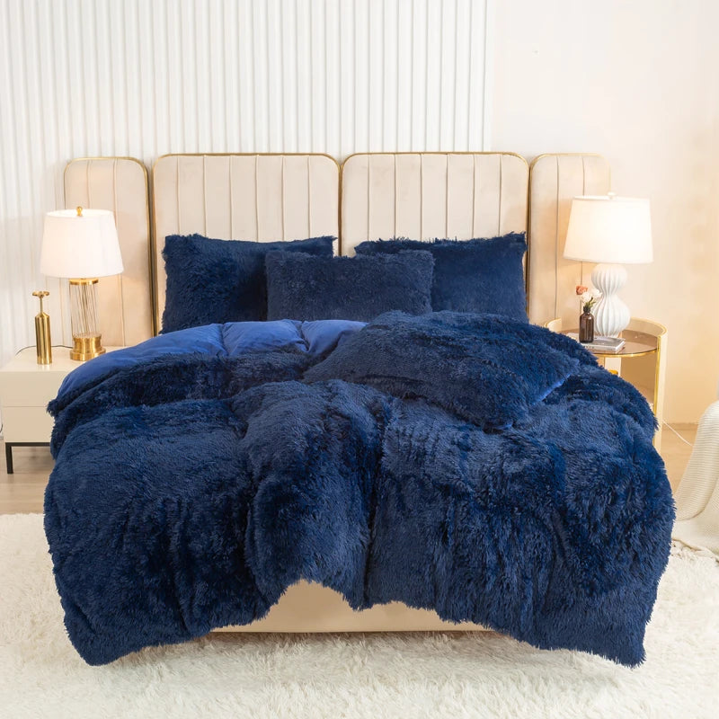 Plush 3-Piece Duvet Cover Set – Ultra-Soft Cozy Bedding