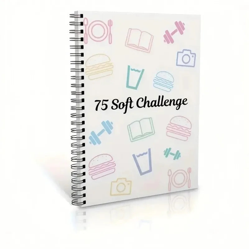 75 Day Hard Challenge Planner Notebook – A5 Hardcover Goal Tracker