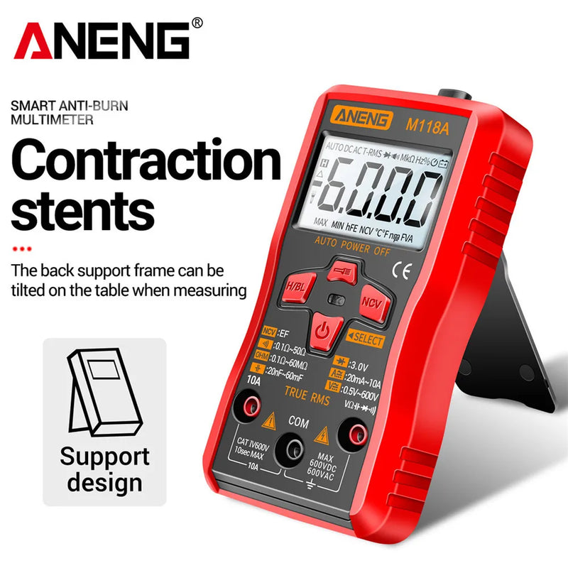 Compact Digital Multimeter with Auto-Range and NCV Detection