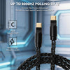 2-in-1 USB-C Gaming Keyboard Cable with RGB Lighting