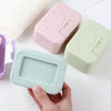 Smiley Face Lidded Soap Dish for Bathroom & Travel