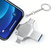 4-in-1 USB 3.0 OTG Flash Drive for iPhone, Android, and Type-C Devices