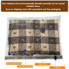A reusable vacuum compression bag made of tear-resistant, environmentally friendly material with a sealing strip and triple v
