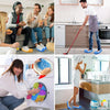 Chenille Dust Mop Slippers for Hands-Free Floor Cleaning