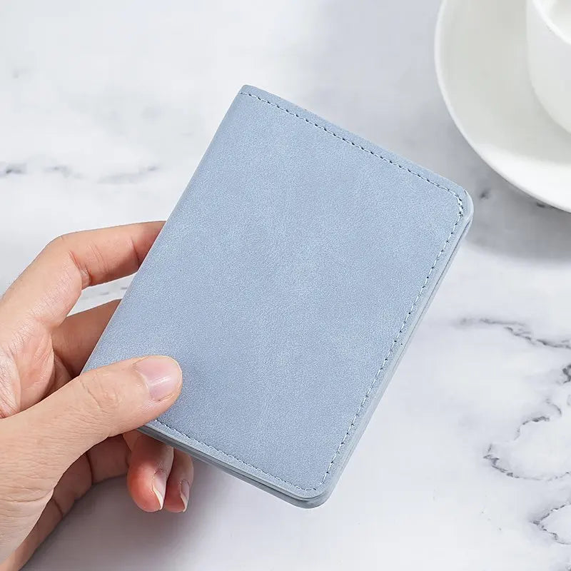 Slim Leather Card Holder Wallet